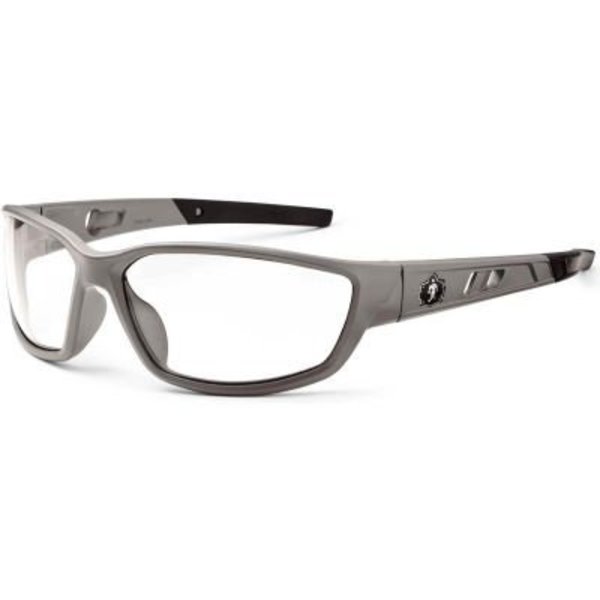 Ergodyne Ergodyne® Skullerz® Kvasir Safety Glasses, Clear Lens, Matte Gray Frame 53100